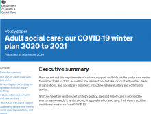 Adult social care: our COVID-19 winter plan 2020 to 2021